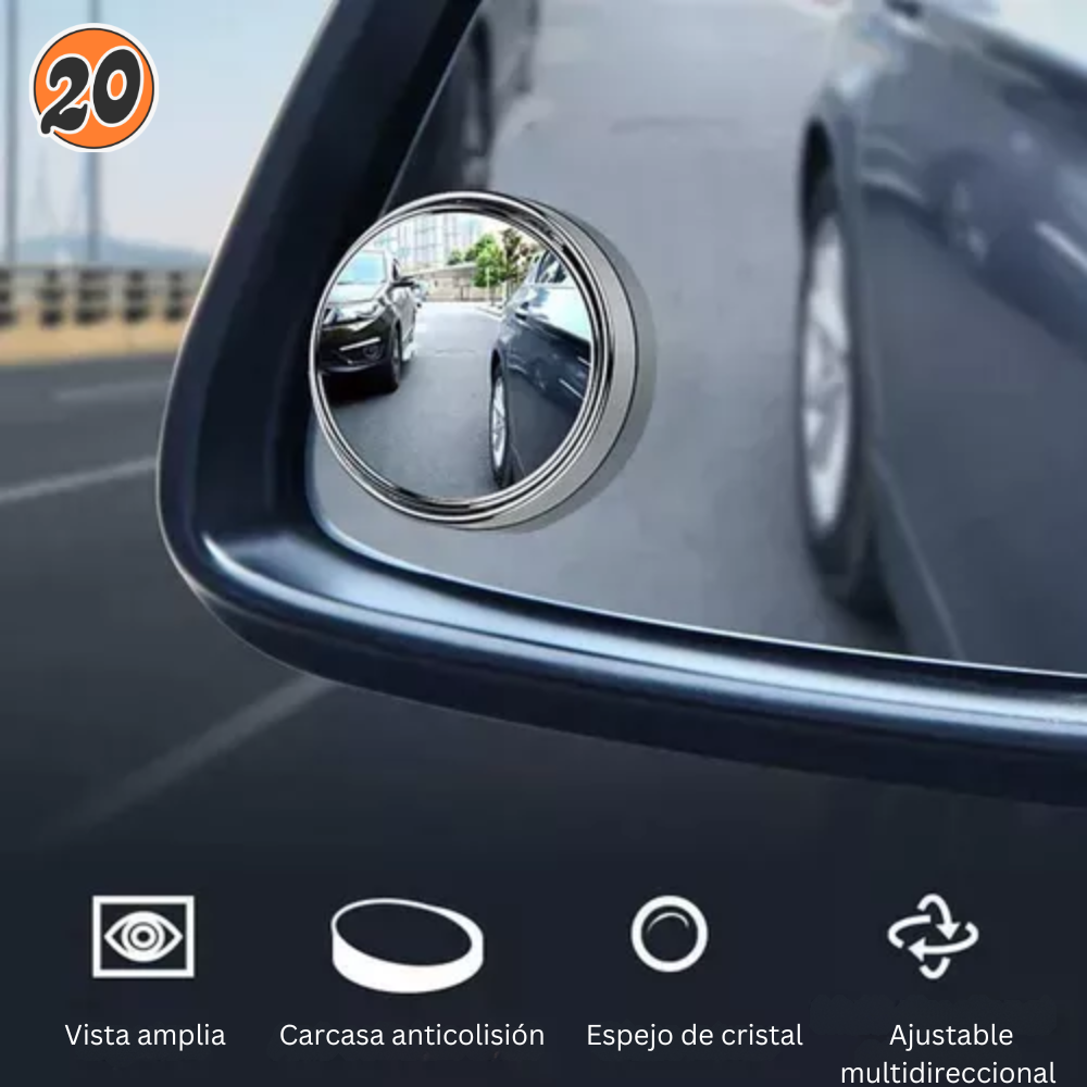 Retrovisor Auxiliar Punto Ciego 360 (2 UNIDADES)