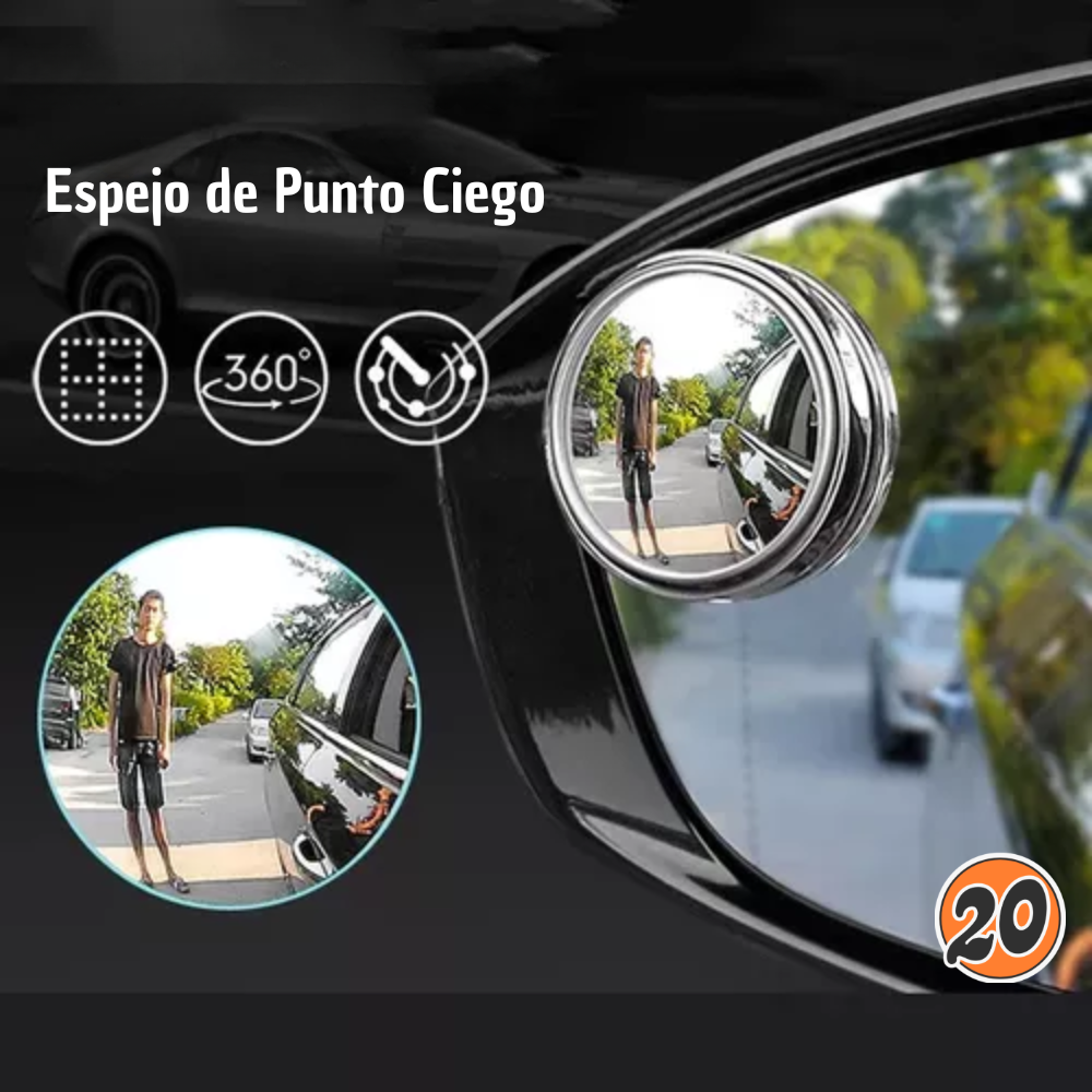 Retrovisor Auxiliar Punto Ciego 360 (2 UNIDADES)